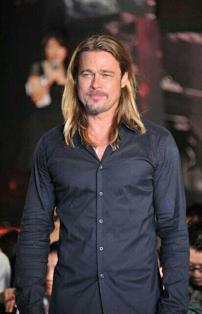 Pin By Hott Dawg On Brad Pitt ♡ Long Hair Styles Men