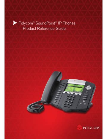 polycom soundpoint product reference manual manualzz