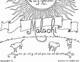 Malachi Coloring Bible Children Pages Book Minor Kids Preschool Sunday School Ministry Activities Crafts Prophets Lessons Verses Printable Sun Calves sketch template