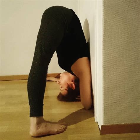 forget  mat    wall yoga poses wall yoga yoga everyday