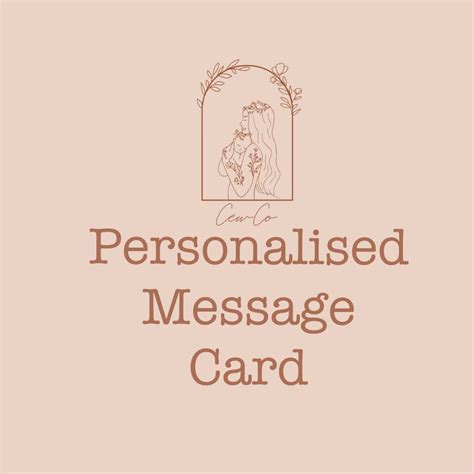 personalised message card cewco