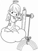 Precious Moments Angel Coloring Pages Rainbow Drawing Angels Para Printables Cloud Cartoon Lineart Tattoo Child Colorear Getdrawings Drawings Printable Visit sketch template