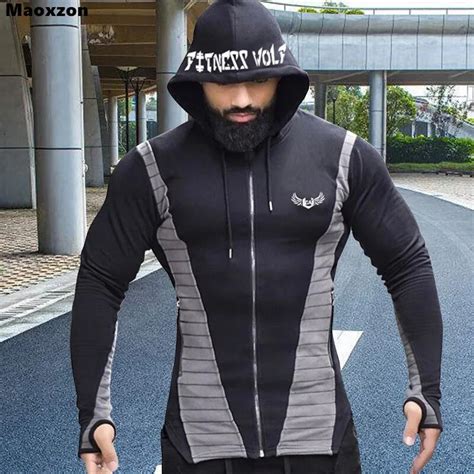 maoxzon men s fashion slim fitness hoodies sweatshirts for male