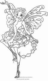 Winx Colorare Aisha Butterflix Disegni Ausmalbilder Layla Drawing Delle Colorier Cartonionline Impressão sketch template