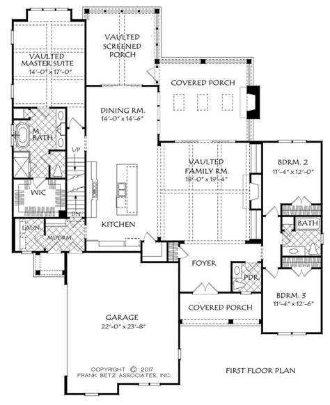 hickory flat house floor plan frank betz associates   country style house plans