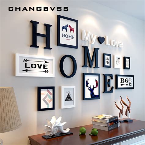 european stype home design wedding love photo frame wall decoration wooden picture frame set