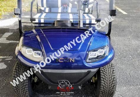 icon  indigo blue golf cart  seater  facing golf carts  sale  west