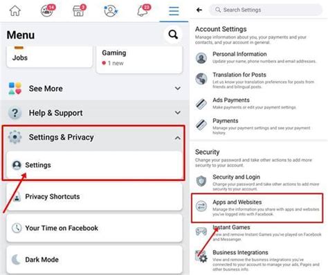 remove  party app access  facebook app