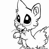 Fox Cute Baby Coloring Pages sketch template
