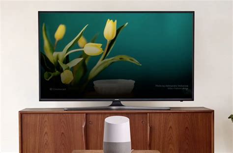 turn     chromecast connected tv   google home command