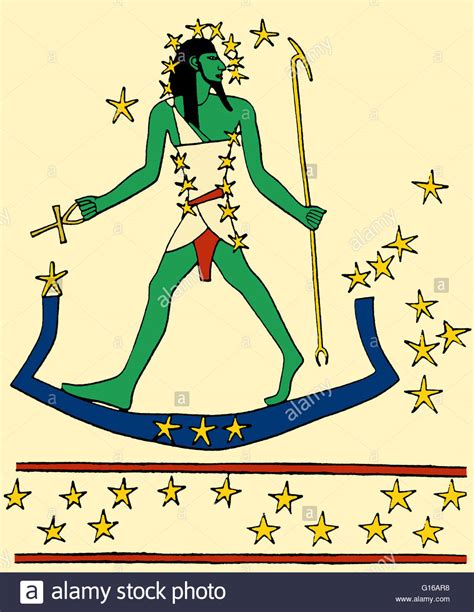 Osiris Orion Travels Across The Sky On The Sacred Boat