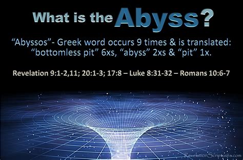 abyss or bottomless pit in revelation the book of revelation