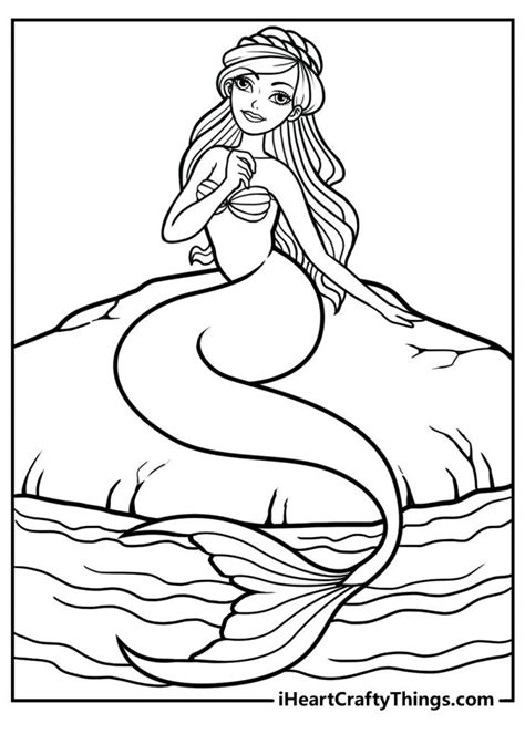 mermaid coloring pages   printables