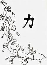 Blossom Cherry Coloring Tree Pages Flower Drawing Line Japanese Flowers Color Drawings Japan Blossoms Tattoo Trees Adults Getdrawings Getcolorings Draw sketch template