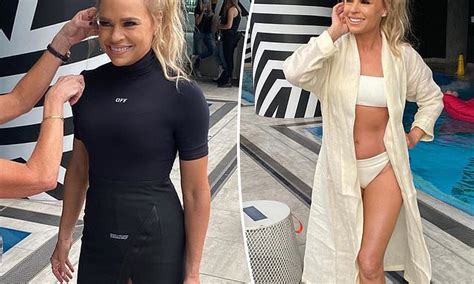 sonia kruger 55 shows off her age defying figure on the set of holey