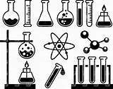 Science Tools Coloring Pages Equipment Clipart Scientist Laboratory Chemistry sketch template