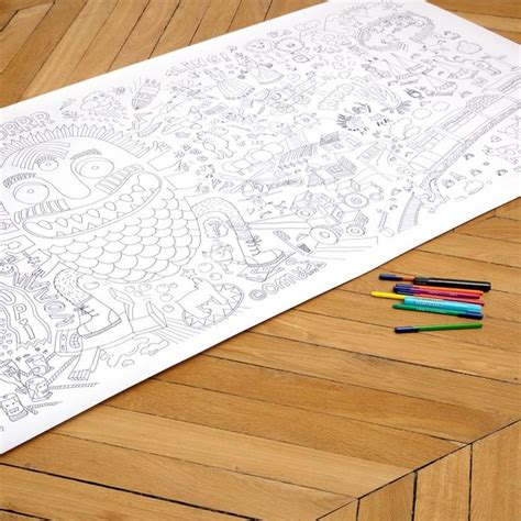 giant coloring poster coloring sheets  kids coloring pages