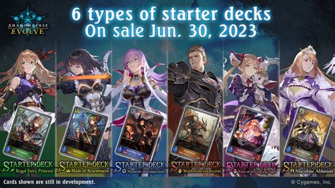 starter decks  products shadowverse evolve