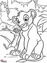 Lion Coloring King Simba Bubakids sketch template