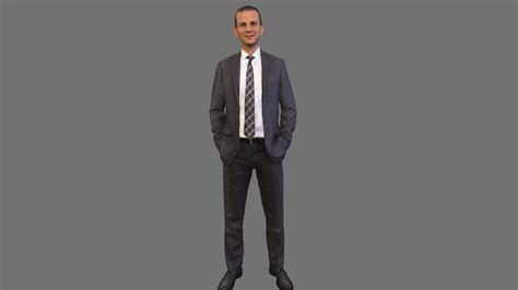 no4 suit guy standing 3d model by iconic [c5e026d] sketchfab