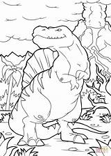 Spinosaurus Coloring Dino Pages Printable Supercoloring sketch template