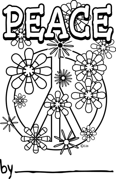peace coloring pages    print