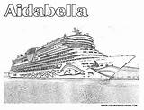 Kreuzfahrtschiff Schiff Crayons Carnival Moana Aidabella Designlooter Blank Yescoloring Titanic sketch template