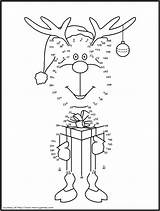 Dot Christmas Reindeer Dots Kids Printables Cute Coloring Pages Pointillés Noel Connect Coloriage Printable Activities Deco Winter Noël Bricolage Crafts sketch template