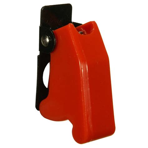 toggle switch guard red plastic spring loaded steinair