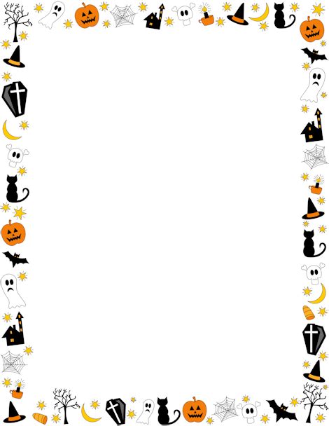 halloween border clip art page border  vector graphics