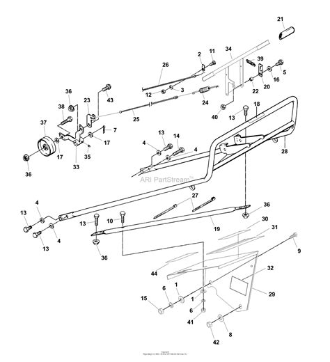bunton bobcat ryan  lawnaire  briggs stratton parts diagram  controls handle