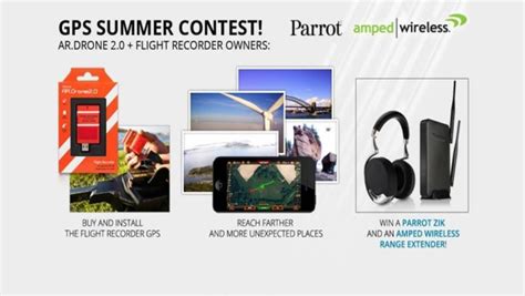 parrot drone  gps contest announced gaming trend