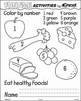 Worksheets Dental Health Printable Healthy Food Number Color Kids Worksheet Preschool Teeth Activities Care Kindergarten Grade Coloring Pages Tooth First sketch template