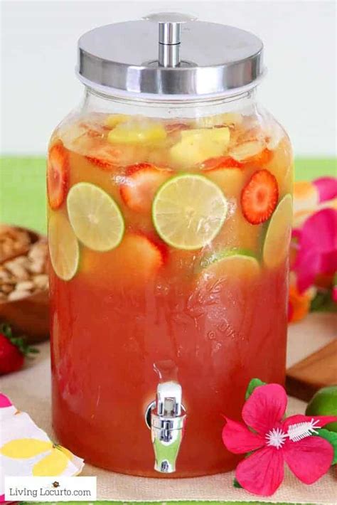 Tropical Rum Punch Recipe Luau Party Ideas Living Locurto