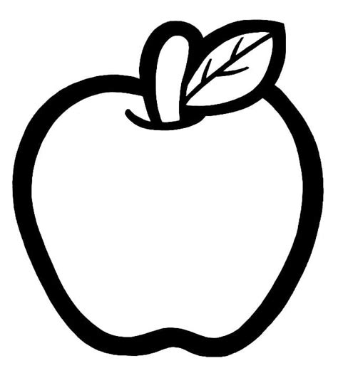 printable  apple coloring page  print  color