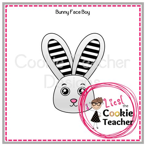 bunny face boy  cookie teacher