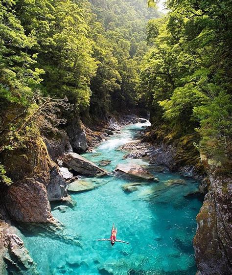 photography inspiration images   zealand travel blue pool places