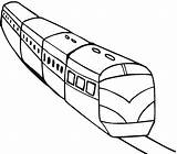 Metro Tren Pasajeros Transportation Trains Transportes Imagui Getdrawings sketch template