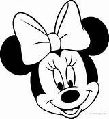 Minnie Printable Wecoloringpage Pleased sketch template