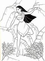 Coloring Disney Pages Pocahontas Walt Fanpop Figuren sketch template