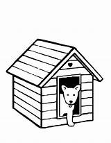 Kennel Dog House Coloring Outline Colouring Clip Doghouse Cartoon Clipart Pages Drawing Cliparts Printable Houses Library Puppy Clipartmag Gif La sketch template