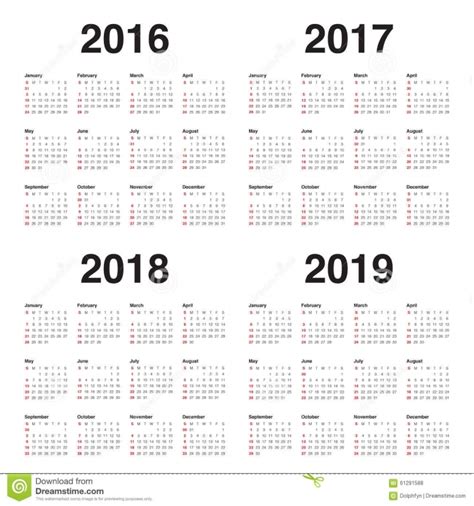 2016 2017 and 2018 calendars free calendar template