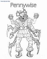 Pennywise Araña sketch template