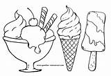 Mewarnai Krim Kartun Lucu Ice Buah Mewarna Bunga Patung Buahan sketch template