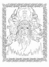 Shaman Viking Mythology Norse sketch template