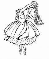 Coloring Pages Ballet Dancer Popular Dance sketch template