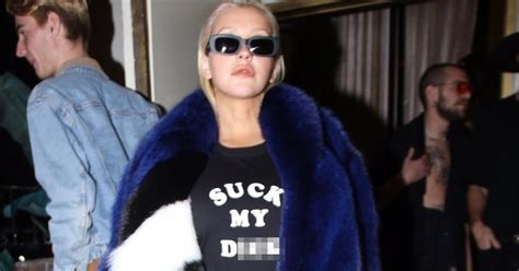 christina aguilera makes drrty statement in bold suck my d jumper