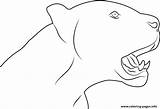 Panther Coloring Animal Face Pages Printable Color Print Panthers Online Coloringpages101 sketch template