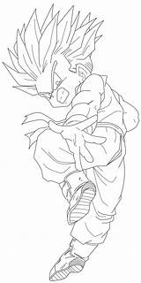 Trunks Ssj Lineart Kid Coloring Pages Vector Line Transparent Drawing Super Deviantart Goku Trending Days Last Library sketch template