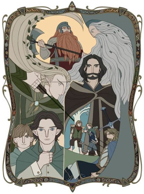 the fellowship of the ring art by wavesheep tolkien lotr tolkien art
